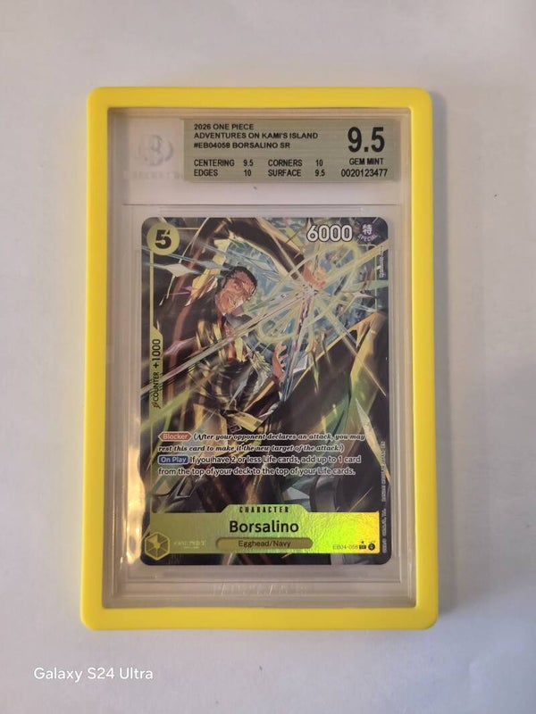 BGS 9.5 - 2026 One Piece OP15-EB04-Adventure on Kami's Island 058 Borsalino Alternate Art - EB04-058
