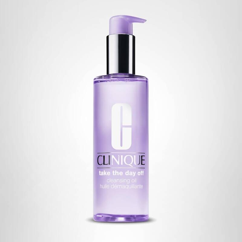 Clinique Take The Day Off Cleansing Oil Makeup Remover | Dissolves Makeup + Sunscreen | For All Skin Types, 6.7 Fl Oz