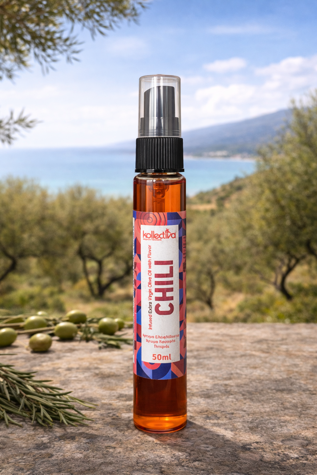 Olivenöl Spray 50 ml Extra natives Olivenöl– Chili
