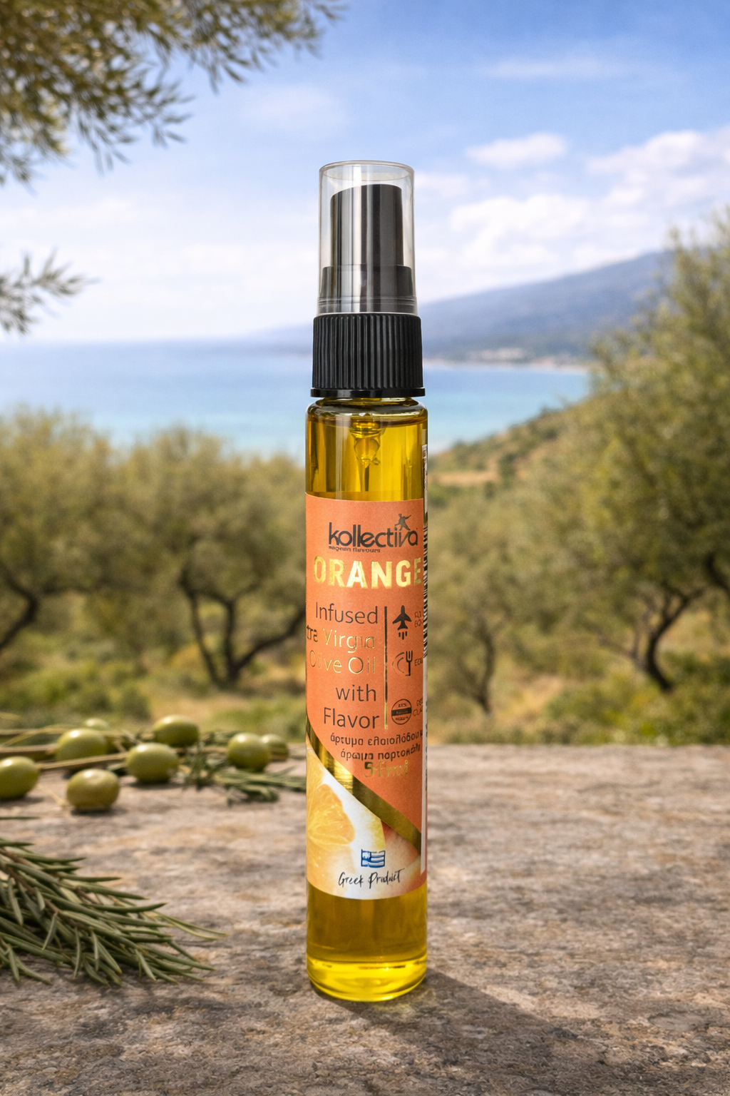 Olivenöl Spray Extra natives Olivenöl 50 ml – Orange