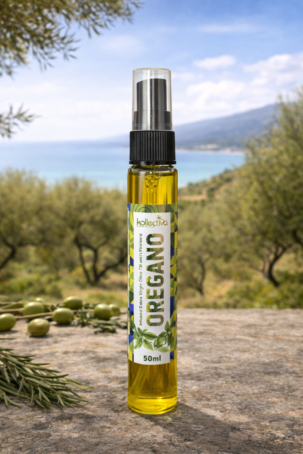 Olivenöl Spray Extra natives Olivenöl 50 ml – Oregano
