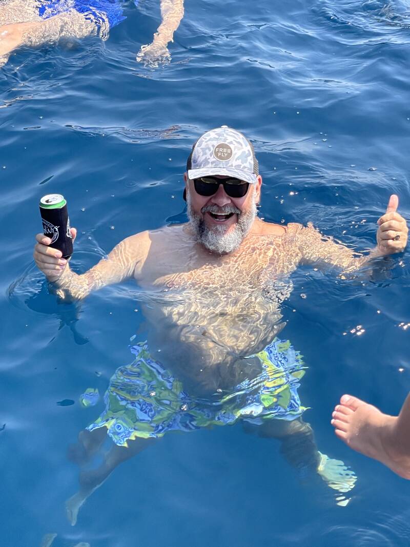 Swimming or drinking - both!