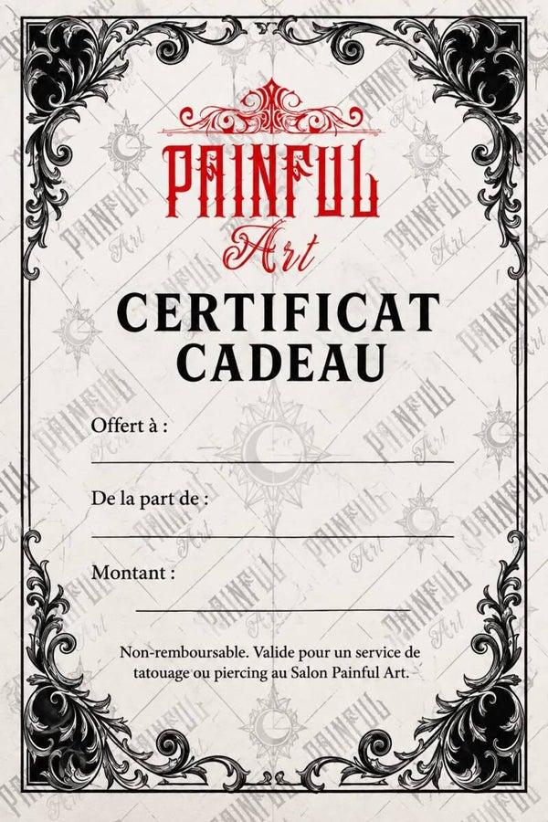 Certificat Cadeau Painful Art