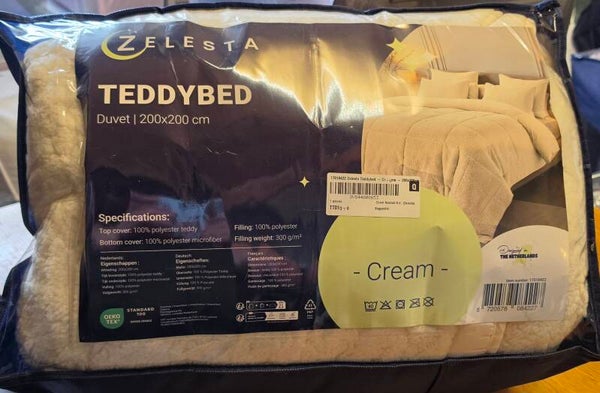 Teddybed Cream 200x200 cm