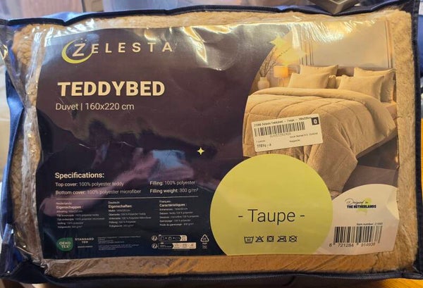 Teddybed Taupe 160x220 cm