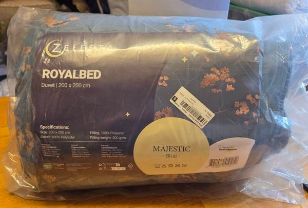Royalbed Majestic Blue 200x200 cm (zie omschrijving)