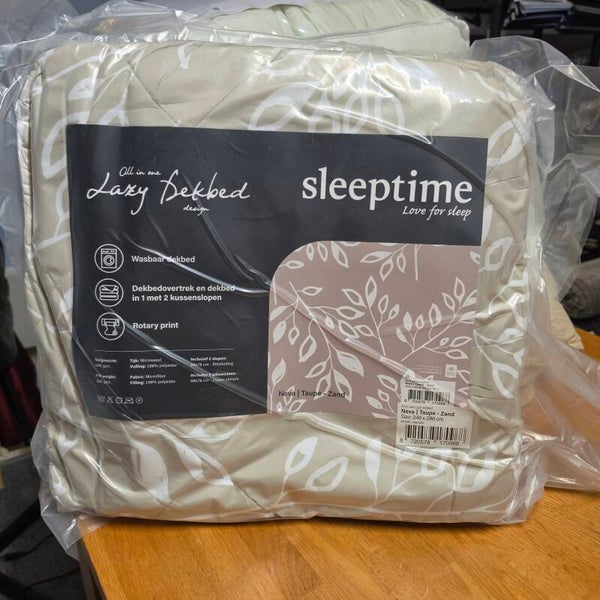 Lazy Dekbed Neva/Taupe-Zand 240x200 (incl. kussenslopen)