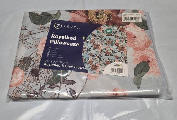 Royalbed Pillowcase Happy Flowers 60x70 cm
