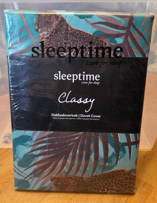 Sleeptime Dekbedovertrek Hasta-Green 140x200/220 cm