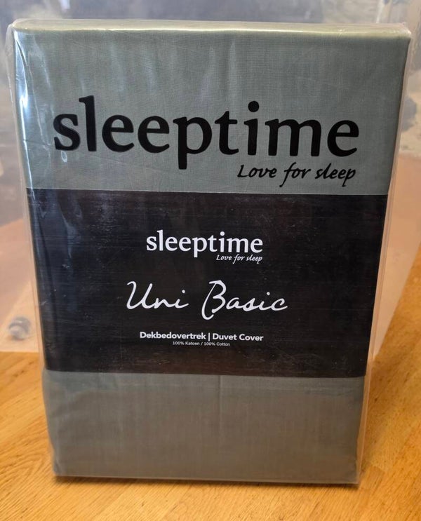 Sleeptime Uni Basic Groen – 140x200/220 cm