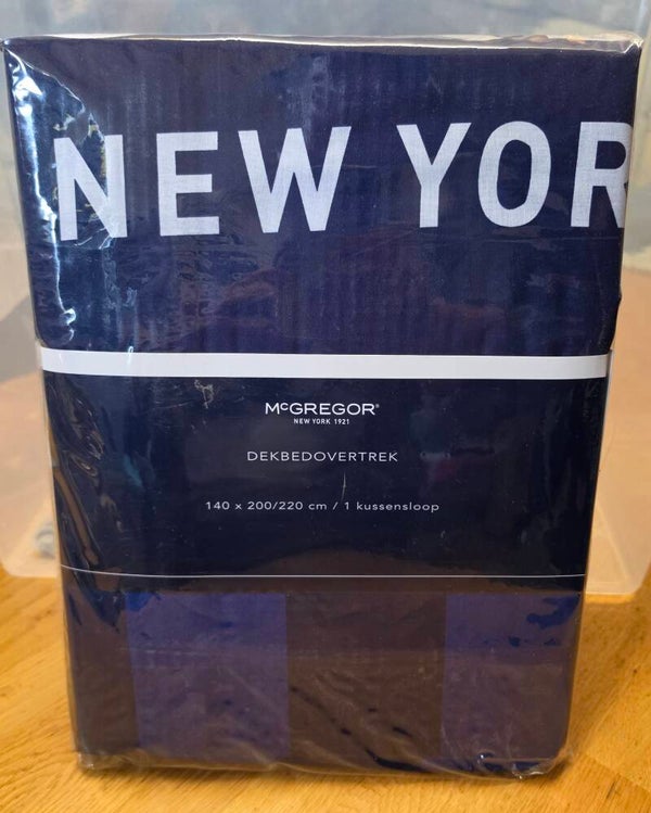 McGregor New York Satin Stripe Blue – 140x200/220 cm