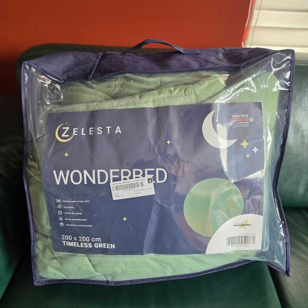 Zelesta Wonderbed Timeless Green Katoen – 200×200 cm