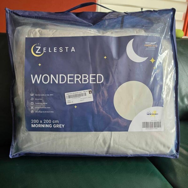 Zelesta Wonderbed Morning Katoen Grey – 200×200 cm