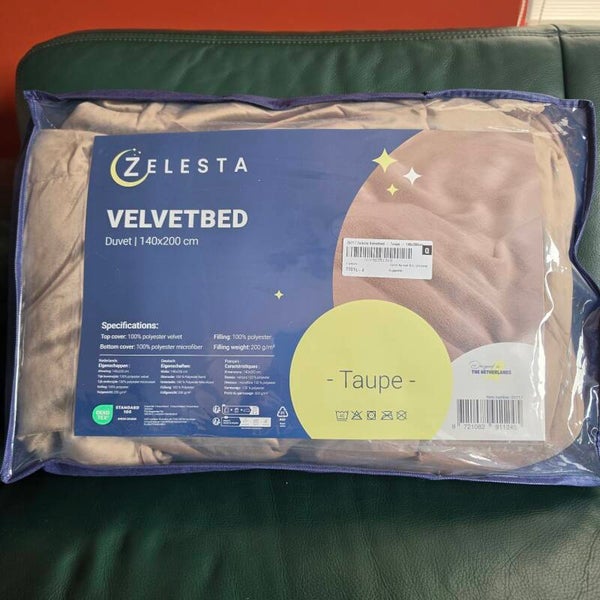 Zelesta Velvetbed Taupe Dekbed – 140×200 cm