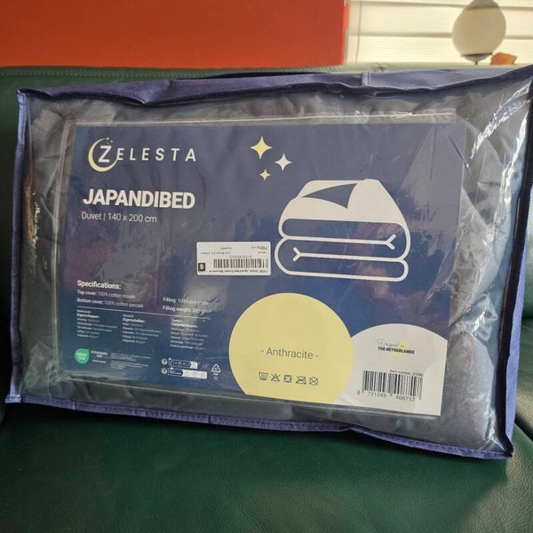 Zelesta Japandibed Dekbed Anthracite – 140×200 cm