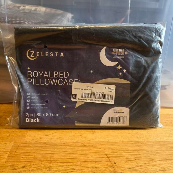 Zelesta Royalbed Kussenslopen Black 80x80 cm – 2 Stuks