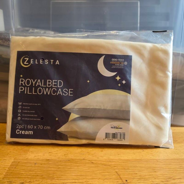 Royalbed Kussenslopen Cream 60x70 cm – 2 Stuks