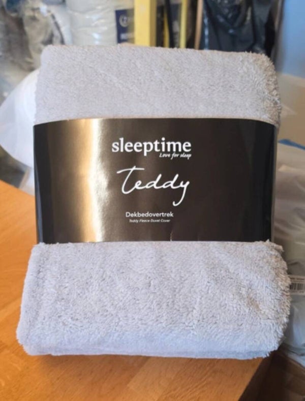 Sleeptime Teddy Grey Dekbedovertrek 240x200 cm