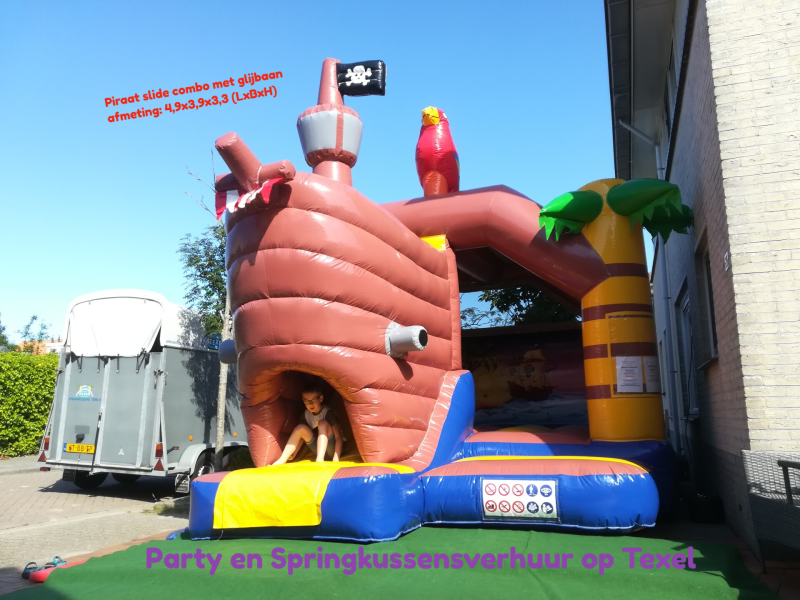 Springkussen Piraat Slide Combo