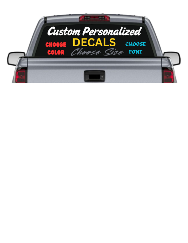 Custom Personalized Vinyl Decals