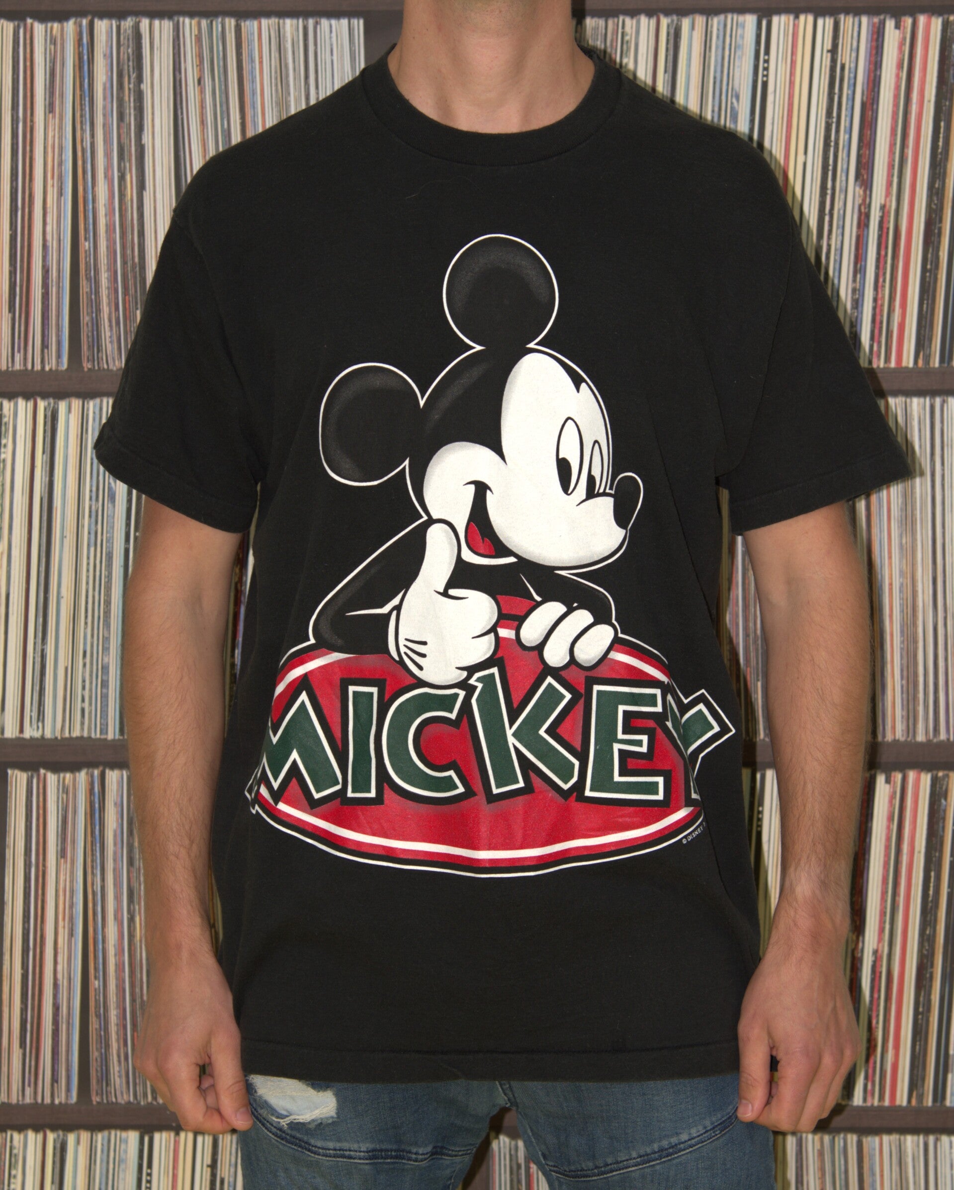 Zwart vintage Mickey Mouse t-shirt [Mickey Unlimited]