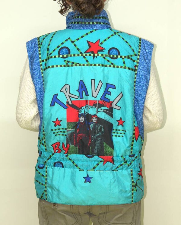 Blauwe bodywarmer met sterren [Sportalm Kitzbuhel]