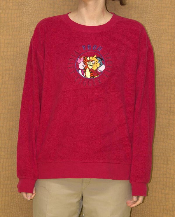 Rode Winnie de Poeh fleecetrui {Disney Store]