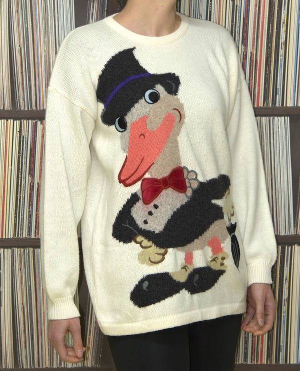 Witte trui met kekke eend [Vanita]
