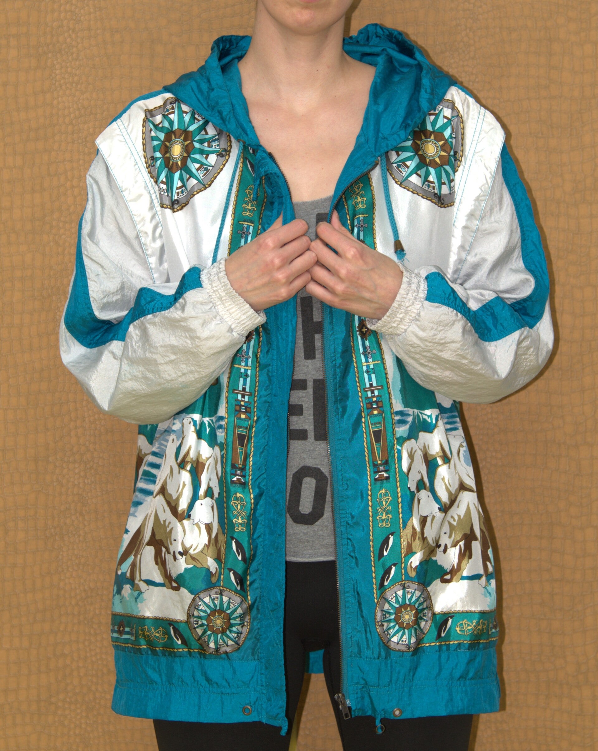 Polyester ijsberen windbreaker [Lavon XL]