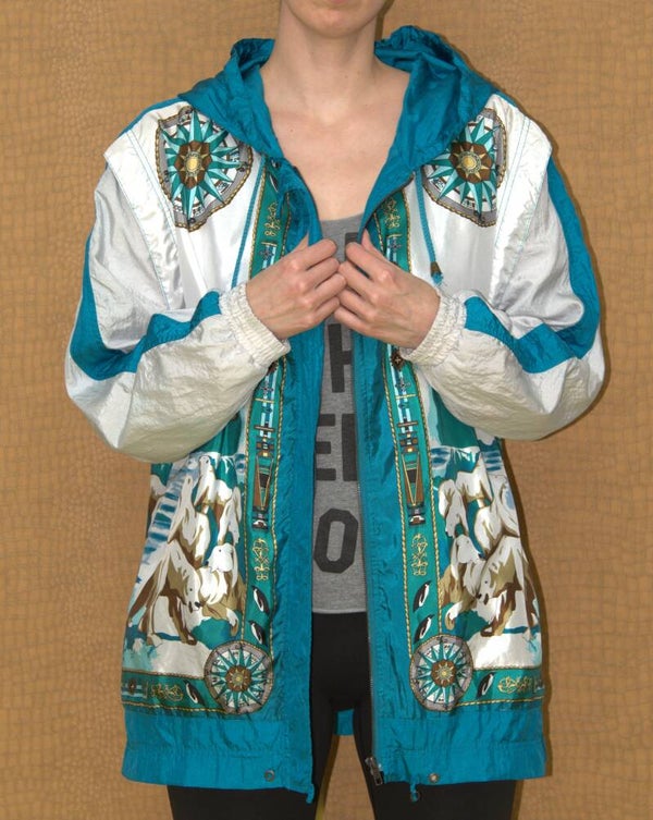 Polyester ijsberen windbreaker [Lavon XL]