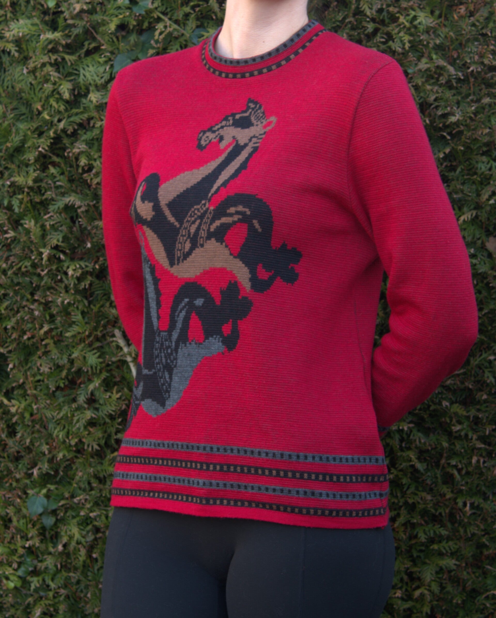 Stijlvolle '80s paardentrui