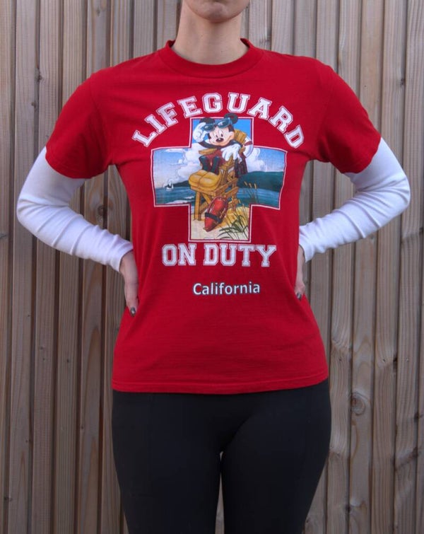 90's Lifeguard Mickey t-shirt [Disney]