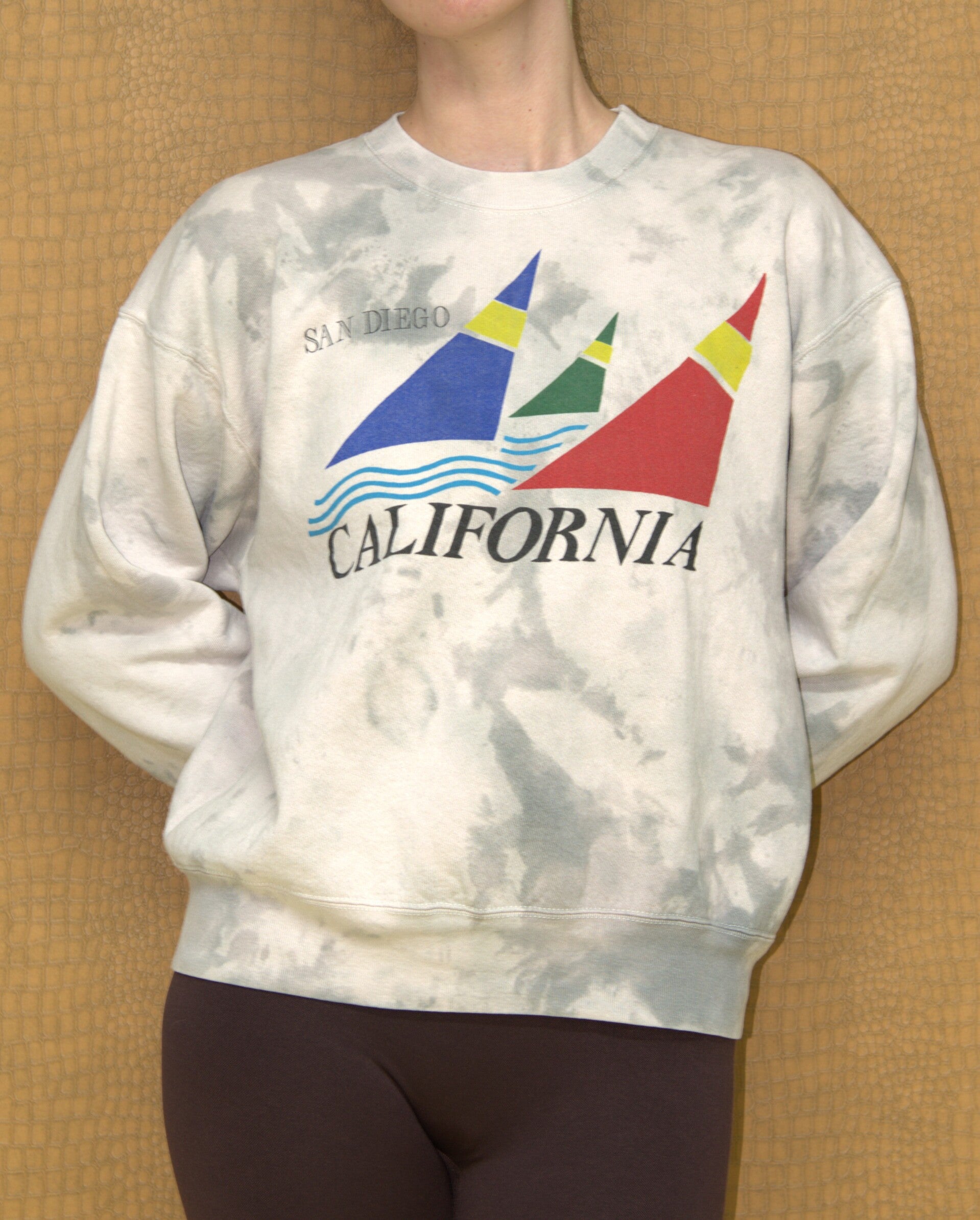 Tie dye crewneck San Diego California