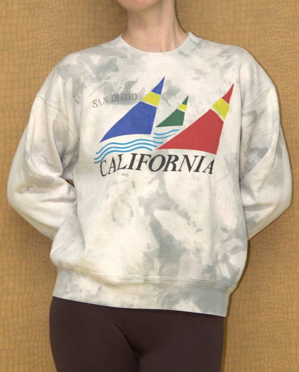 Tie dye crewneck San Diego California