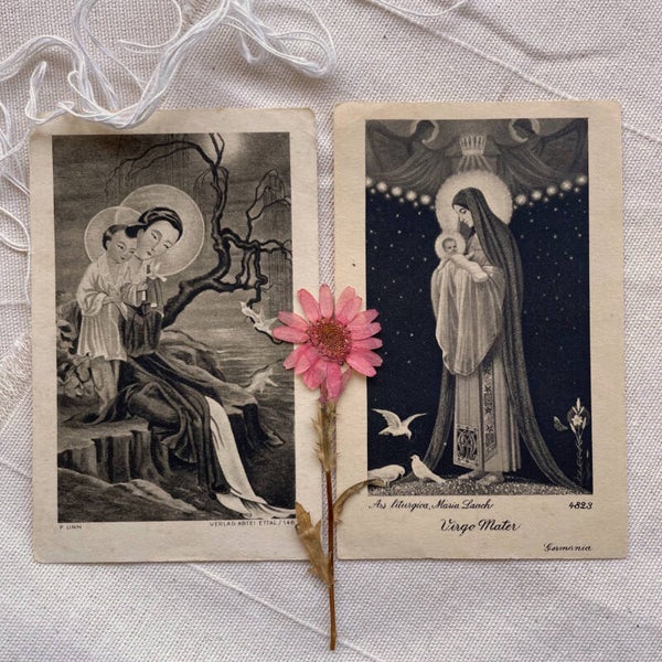 Vintage Set Bidprentjes