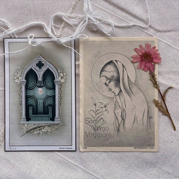 Vintage Set Bidprentjes