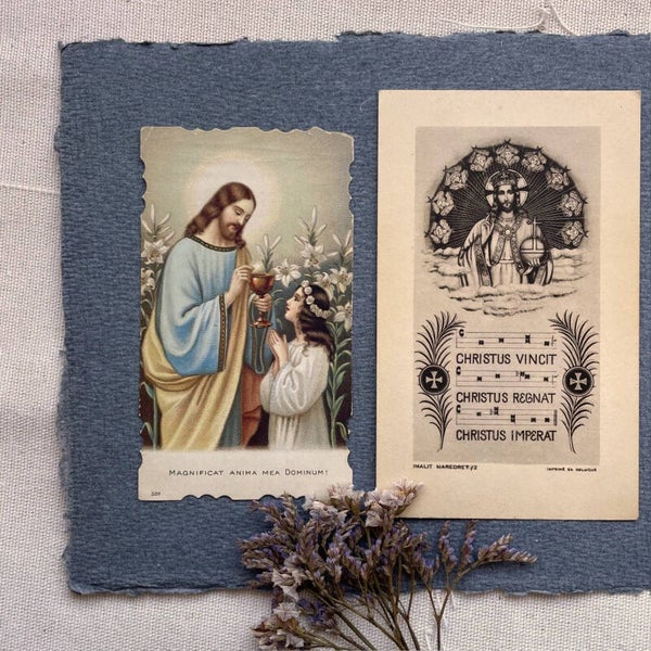 Vintage Set Bidprentjes