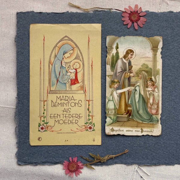 Vintage Set Bidprentjes
