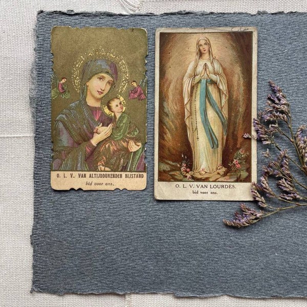 Vintage Set Bidprentjes