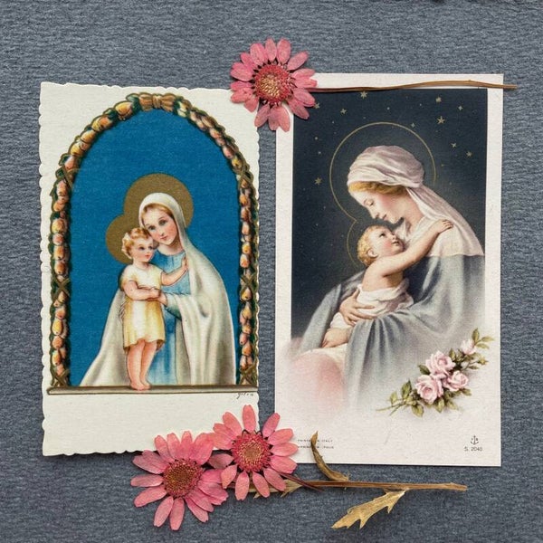 Vintage Set Bidprentjes
