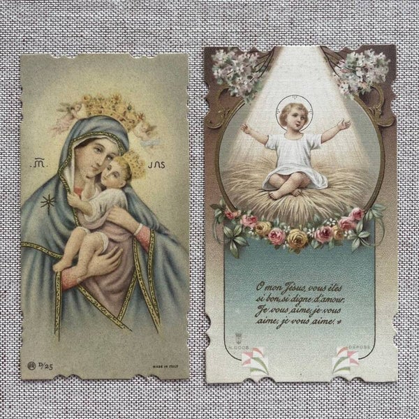 Vintage Set Bidprentjes