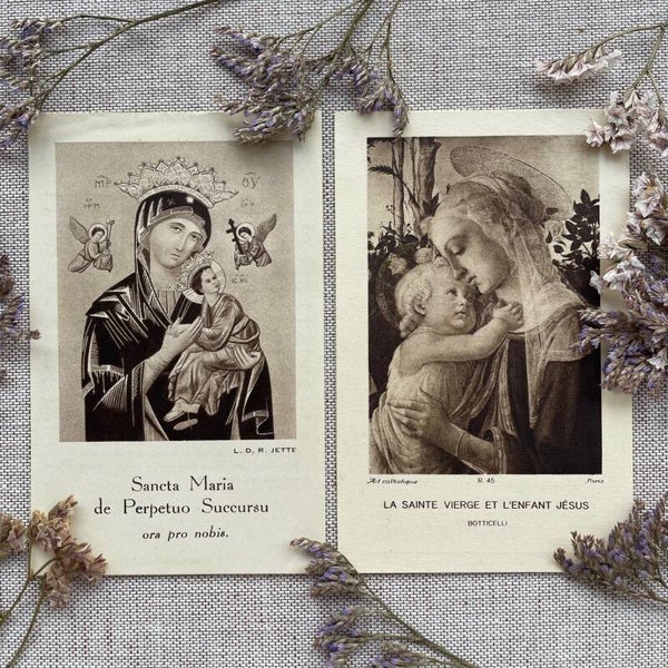 Vintage Set Bidprentjes