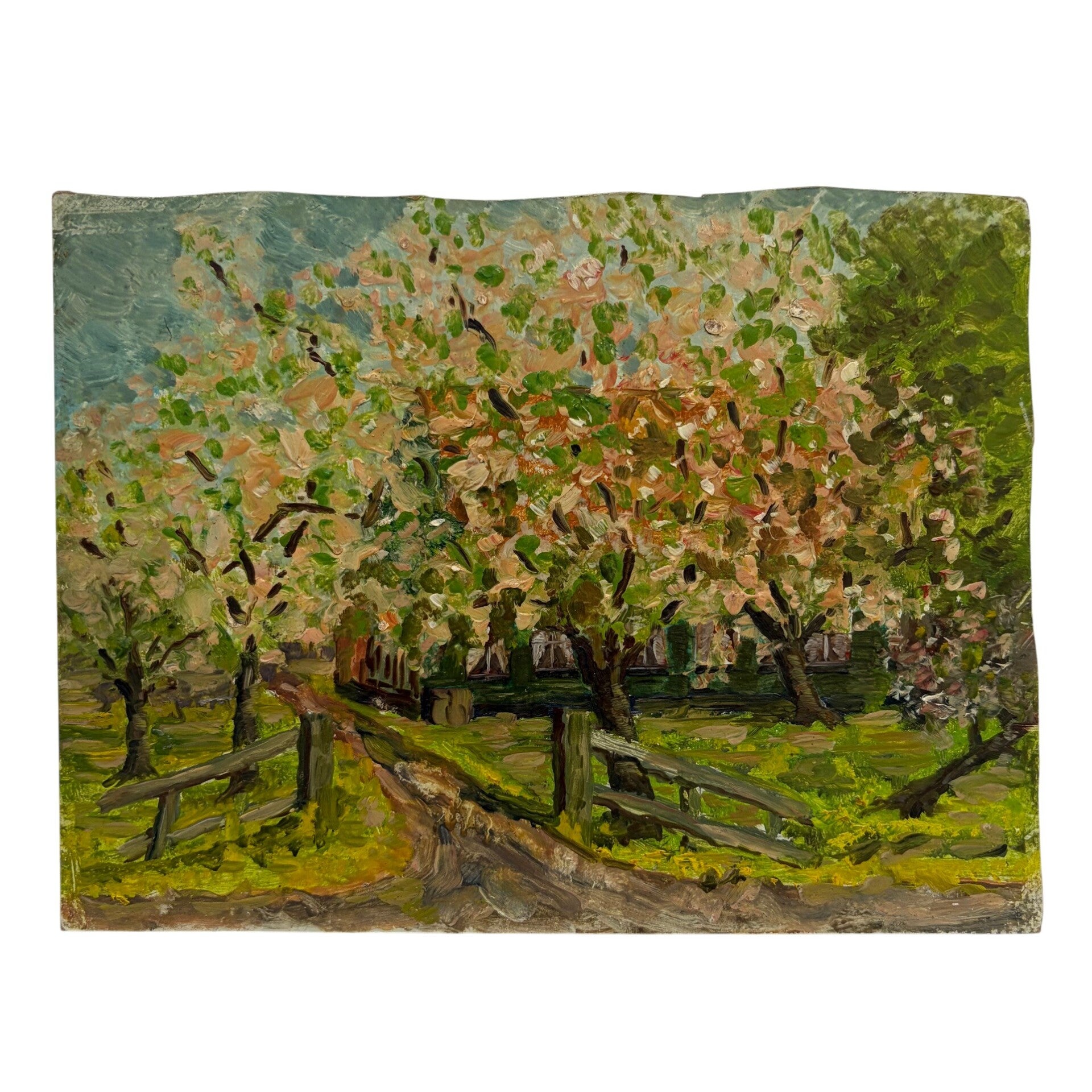 Vintage Handgeschilderd Kunstwerk