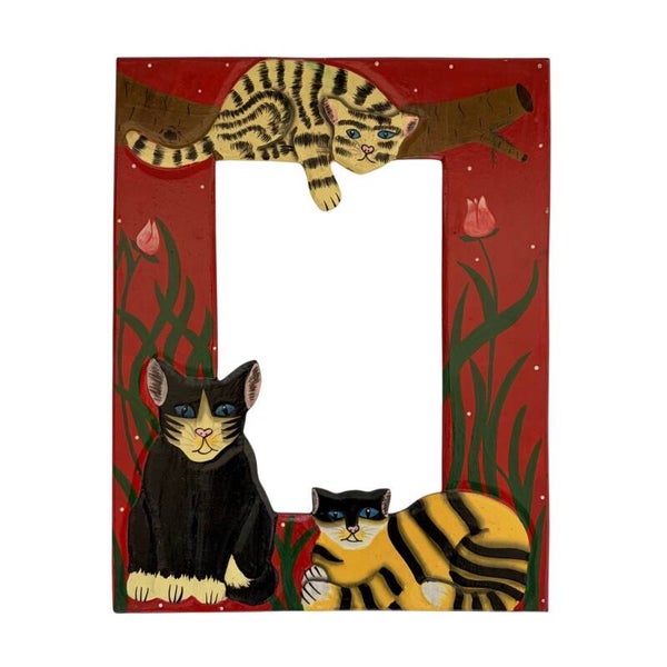 Vintage Katten Frame Hout