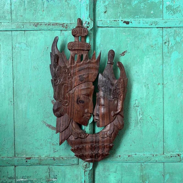 Vintage Indonesische Houtsnijwerk