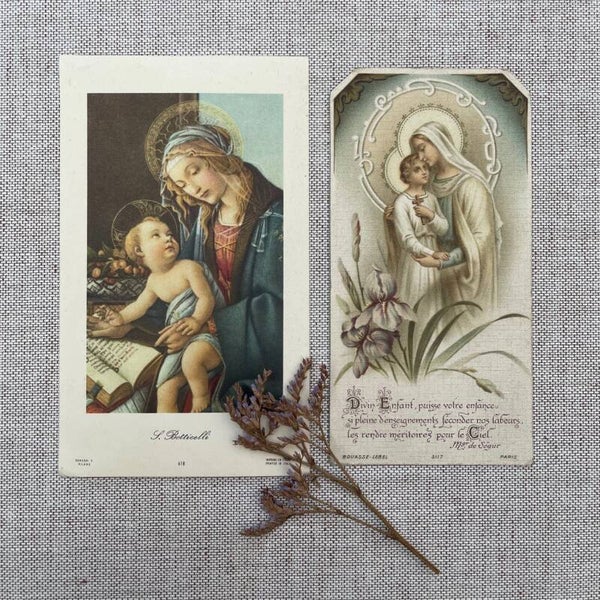 Vintage Set Bidprentjes