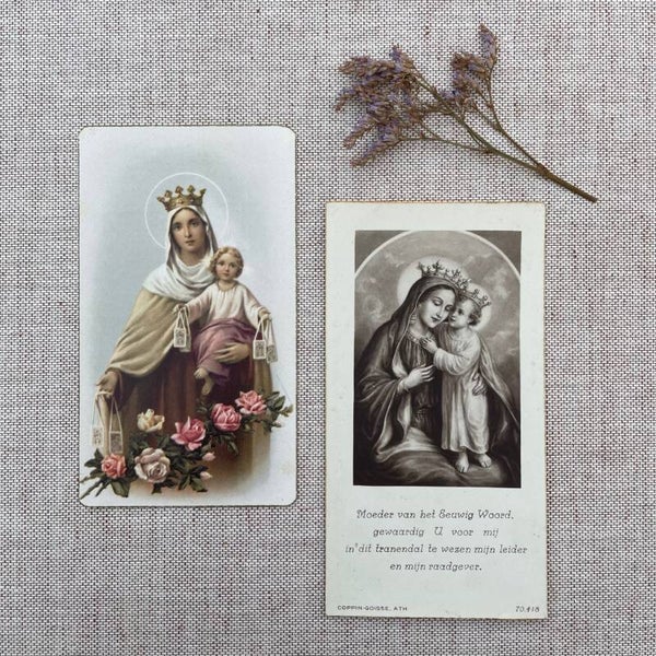 Vintage Set Bidprentjes