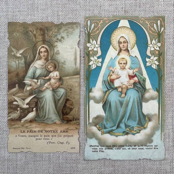 Vintage Set Bidprentjes