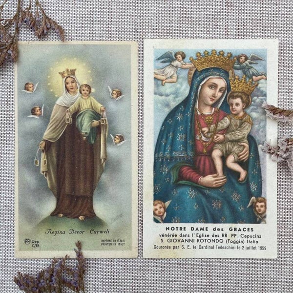 Vintage Set Bidprentjes