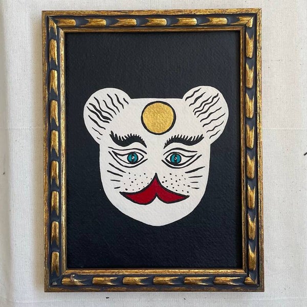 Handgemaakt In Vintage Frame - Zonnekat